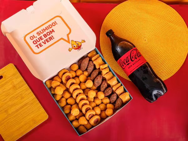 500 Salgadinhos + 2 Coca